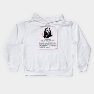 Jesus Christ Wanted Poster Kids Hoodie